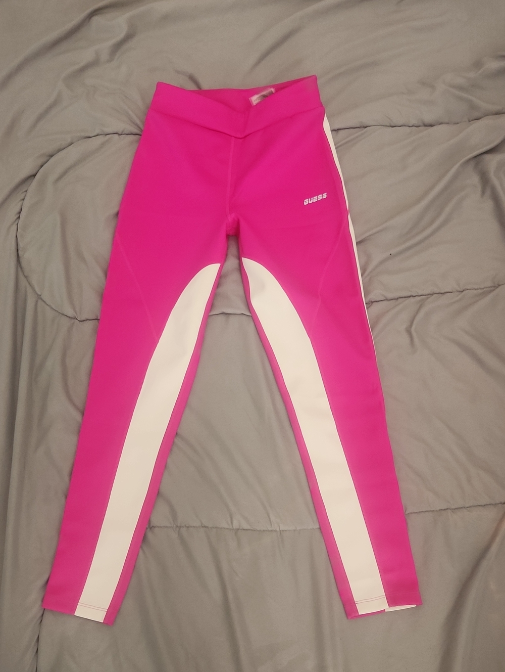 GUESS Hot Pink and White Sporty Leggings